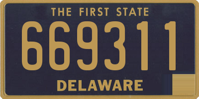 DE license plate 669311