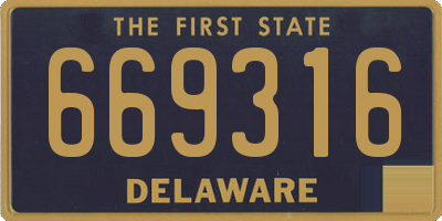 DE license plate 669316