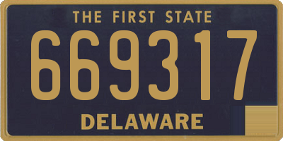 DE license plate 669317