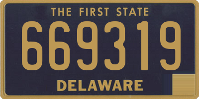 DE license plate 669319