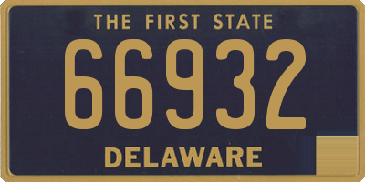 DE license plate 66932