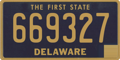 DE license plate 669327