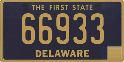 DE license plate 66933