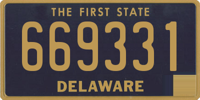 DE license plate 669331