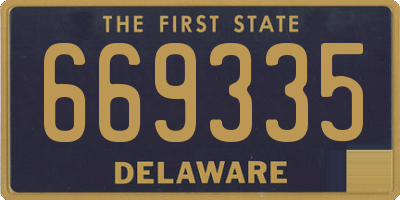 DE license plate 669335