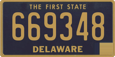 DE license plate 669348