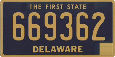 DE license plate 669362