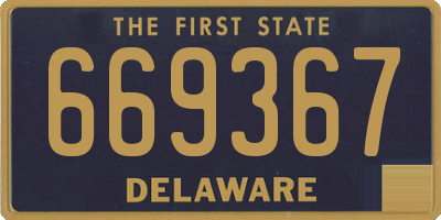 DE license plate 669367