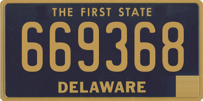 DE license plate 669368