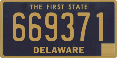 DE license plate 669371