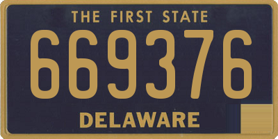 DE license plate 669376