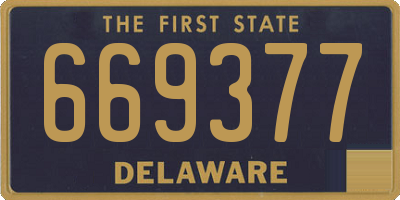 DE license plate 669377