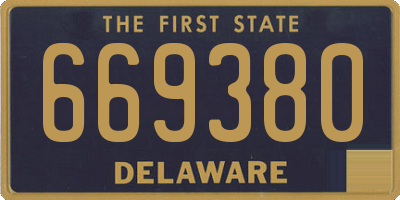 DE license plate 669380