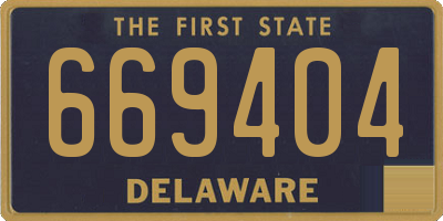 DE license plate 669404