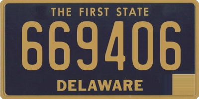 DE license plate 669406