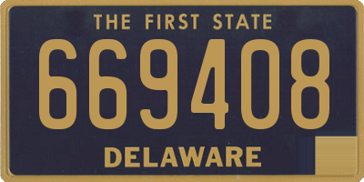 DE license plate 669408
