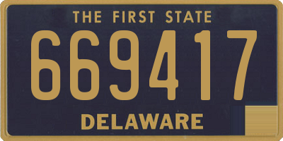 DE license plate 669417