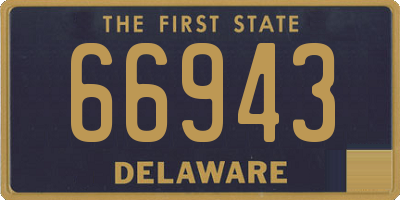 DE license plate 66943