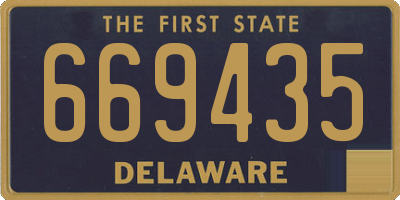 DE license plate 669435