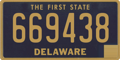 DE license plate 669438
