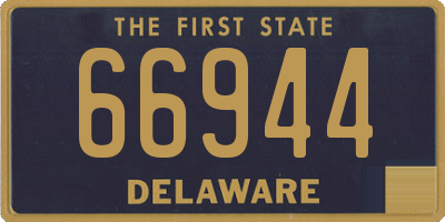 DE license plate 66944