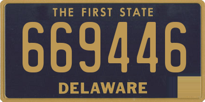 DE license plate 669446