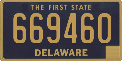 DE license plate 669460