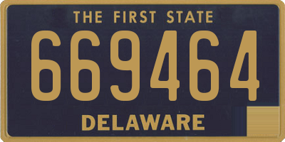 DE license plate 669464