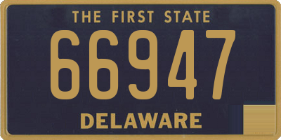 DE license plate 66947