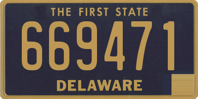 DE license plate 669471