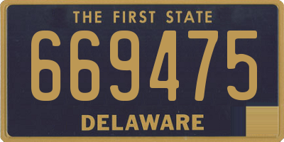 DE license plate 669475