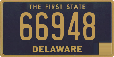 DE license plate 66948