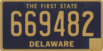 DE license plate 669482