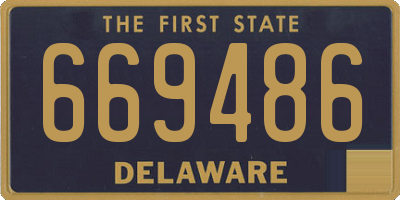 DE license plate 669486