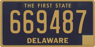 DE license plate 669487