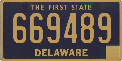 DE license plate 669489