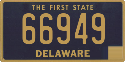 DE license plate 66949
