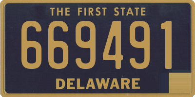 DE license plate 669491