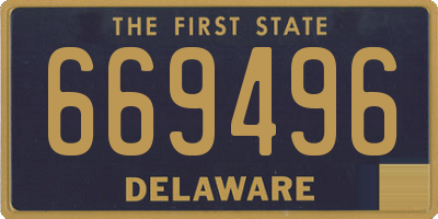 DE license plate 669496