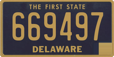 DE license plate 669497