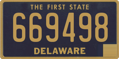 DE license plate 669498