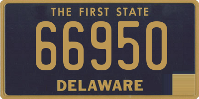 DE license plate 66950