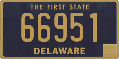 DE license plate 66951