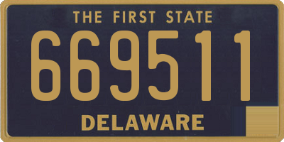 DE license plate 669511