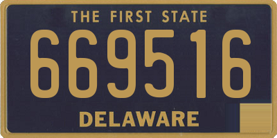 DE license plate 669516