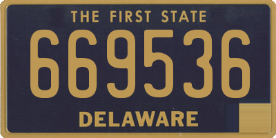 DE license plate 669536
