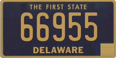 DE license plate 66955