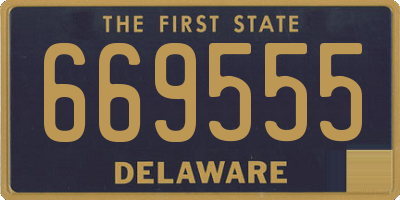 DE license plate 669555