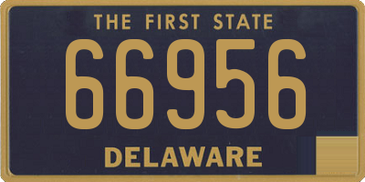 DE license plate 66956