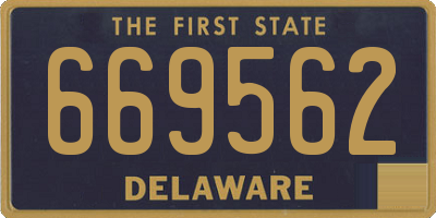 DE license plate 669562